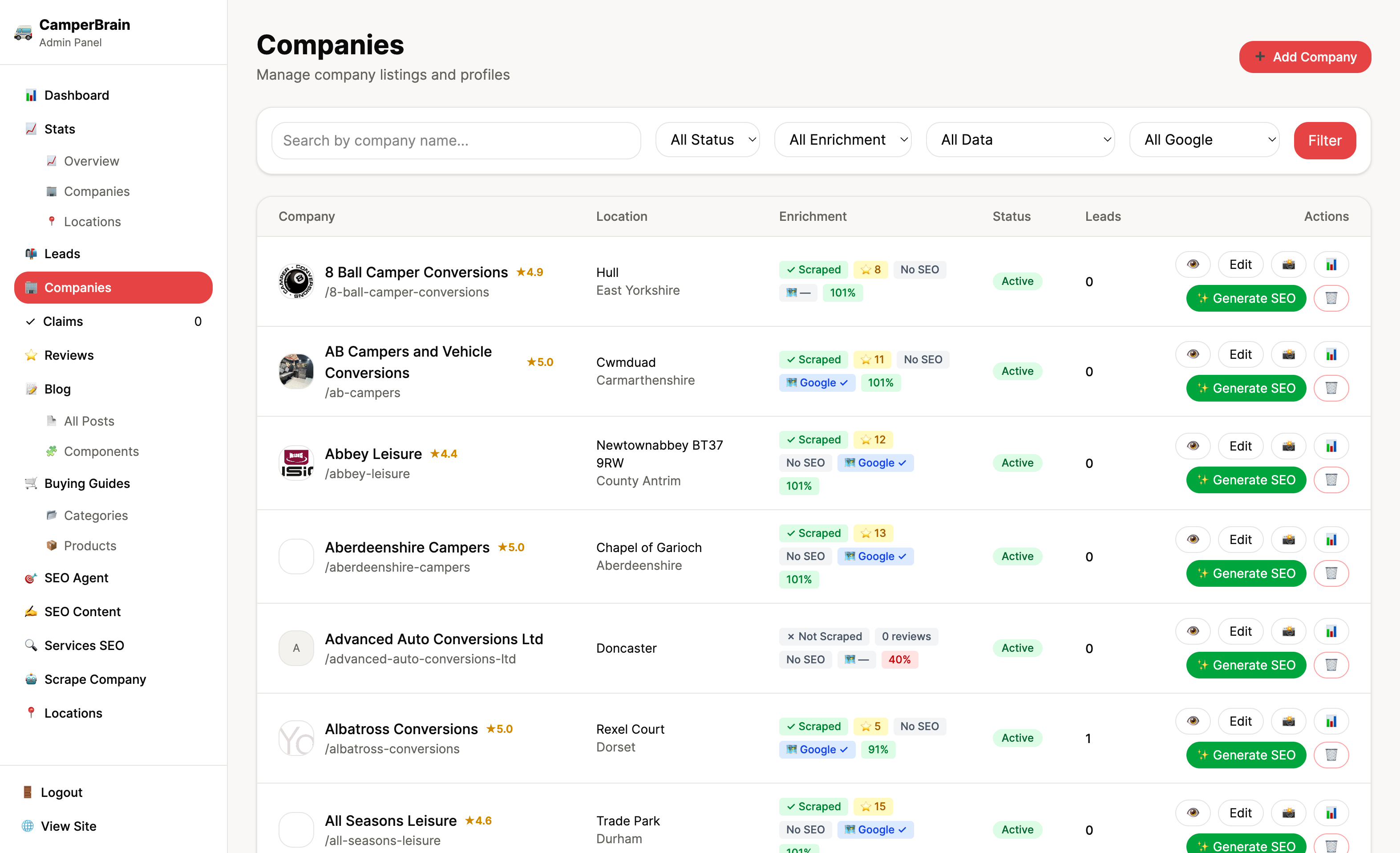 CamperBrain screenshot 2